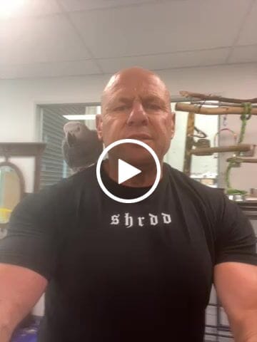 Customer video review of Shrdd Hollow - Fitted Muscle T-shirt - Straight Hem - Black / White
