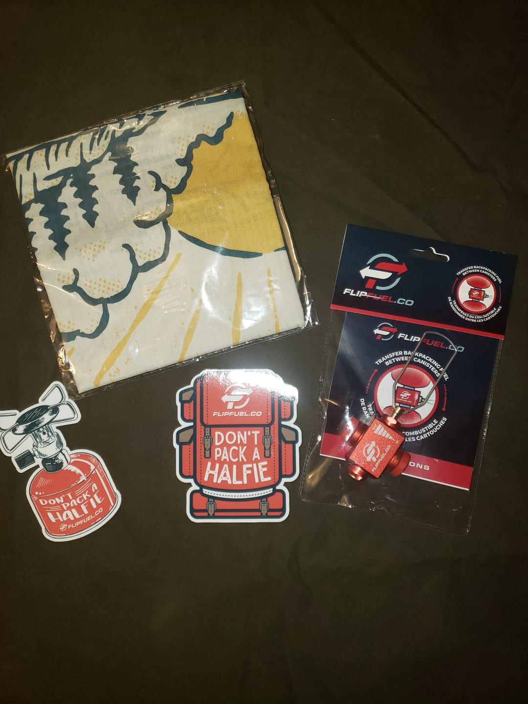 Customer photo review of FlipFuel® Arizona Sunshine Bandana - Yellow