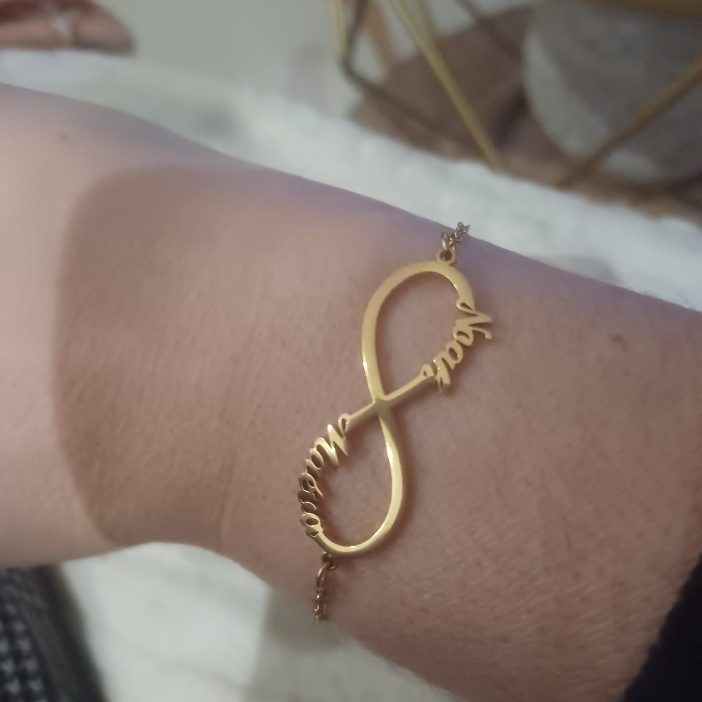 Customer photo review of Bracelet Infini