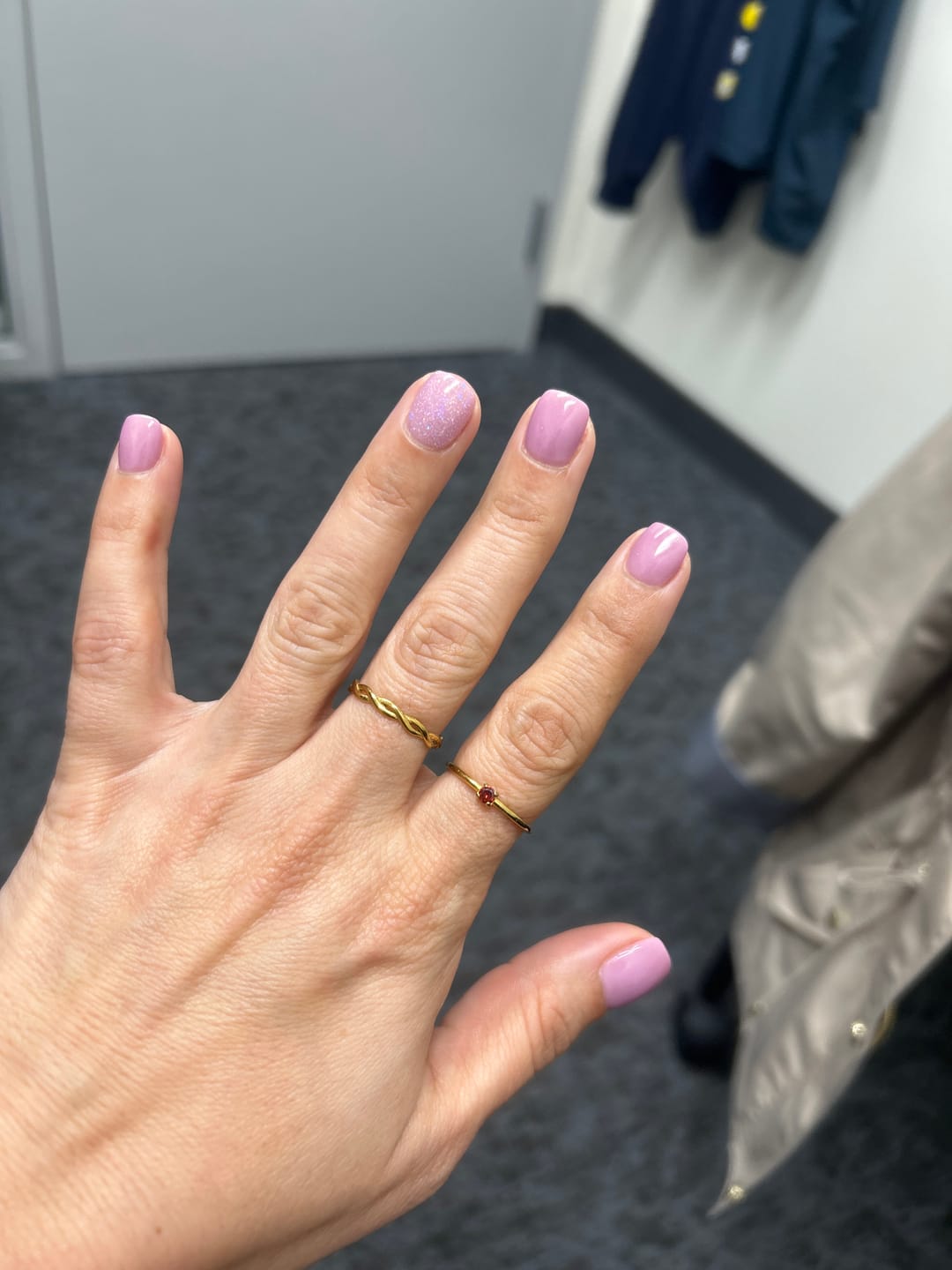 Customer photo review of Birthstone 18K Gold Rings