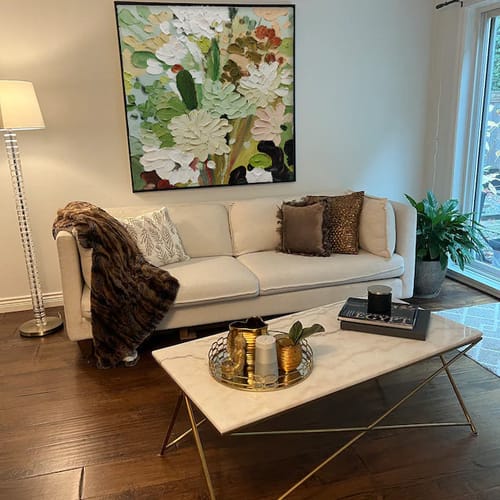 Customer photo review of Flower Canvas Art #FL024