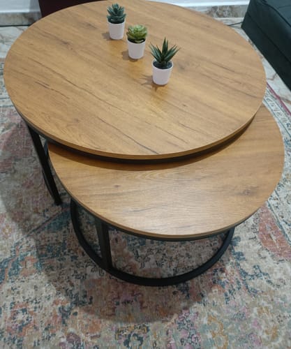 Customer photo review of طقم ترابيزات قهوة - قطعتين- VIN62