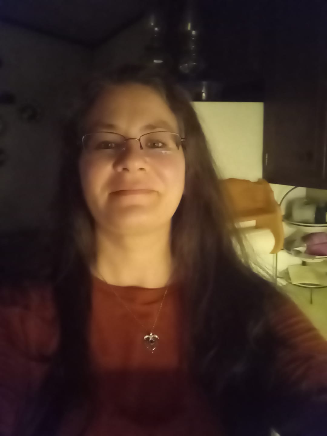 Customer photo review of Forever Love Birthstone & Diamond Heart Pendant Necklace