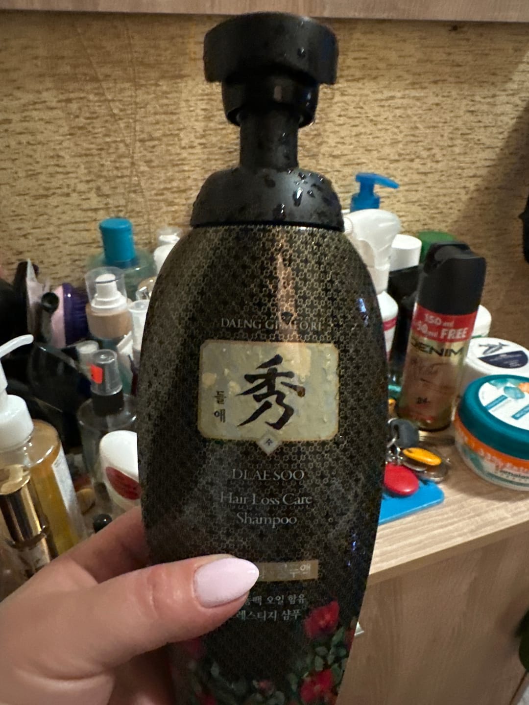 Customer photo review of Подхранващ и стимулиращ растежа шампоан против косопад Doori Кралска Камелия