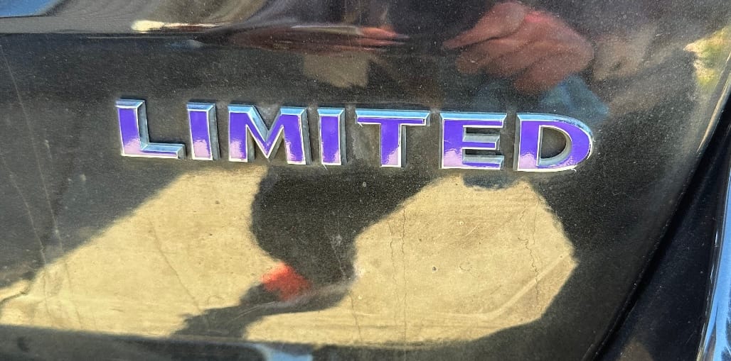 Customer photo review of LIMITED Emblem Overlay Decal