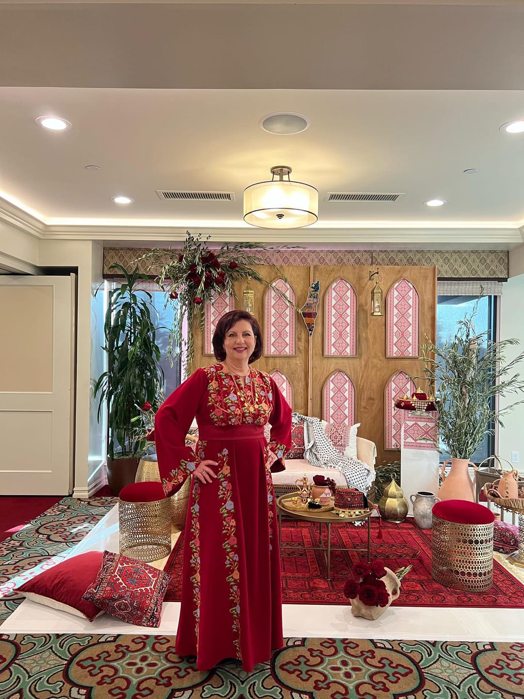 Customer photo review of Dina - Hand embroidered Palestinian Dress Thobe