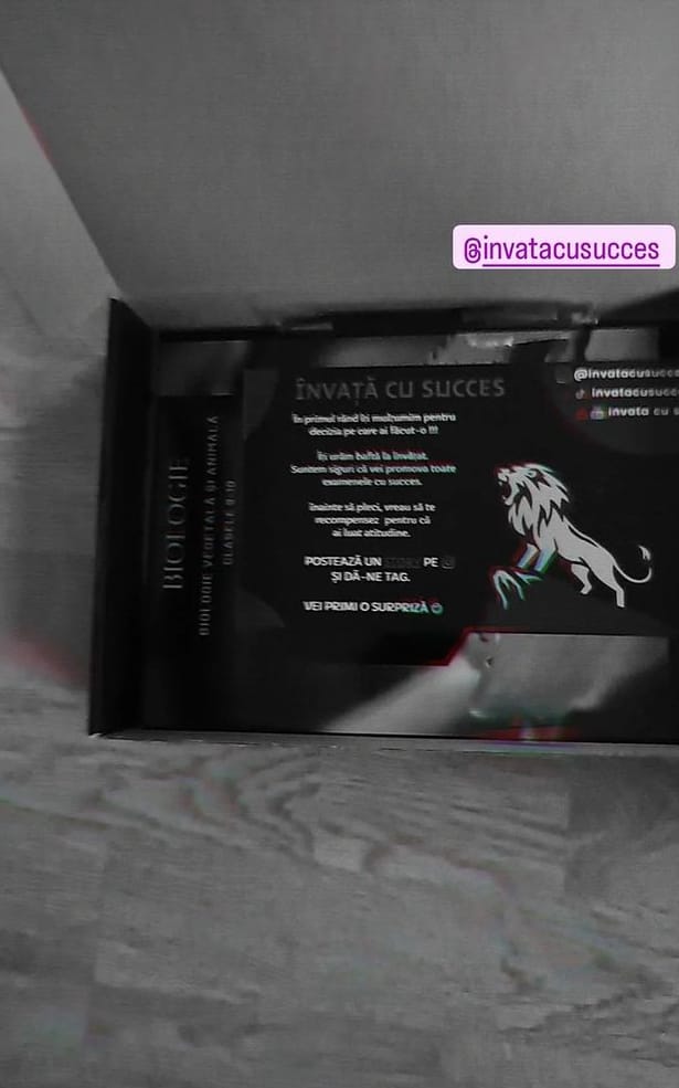 Customer photo review of Învață cu succes - Pachet Bacalaureat | Română + Matematică + Biologie 9-10