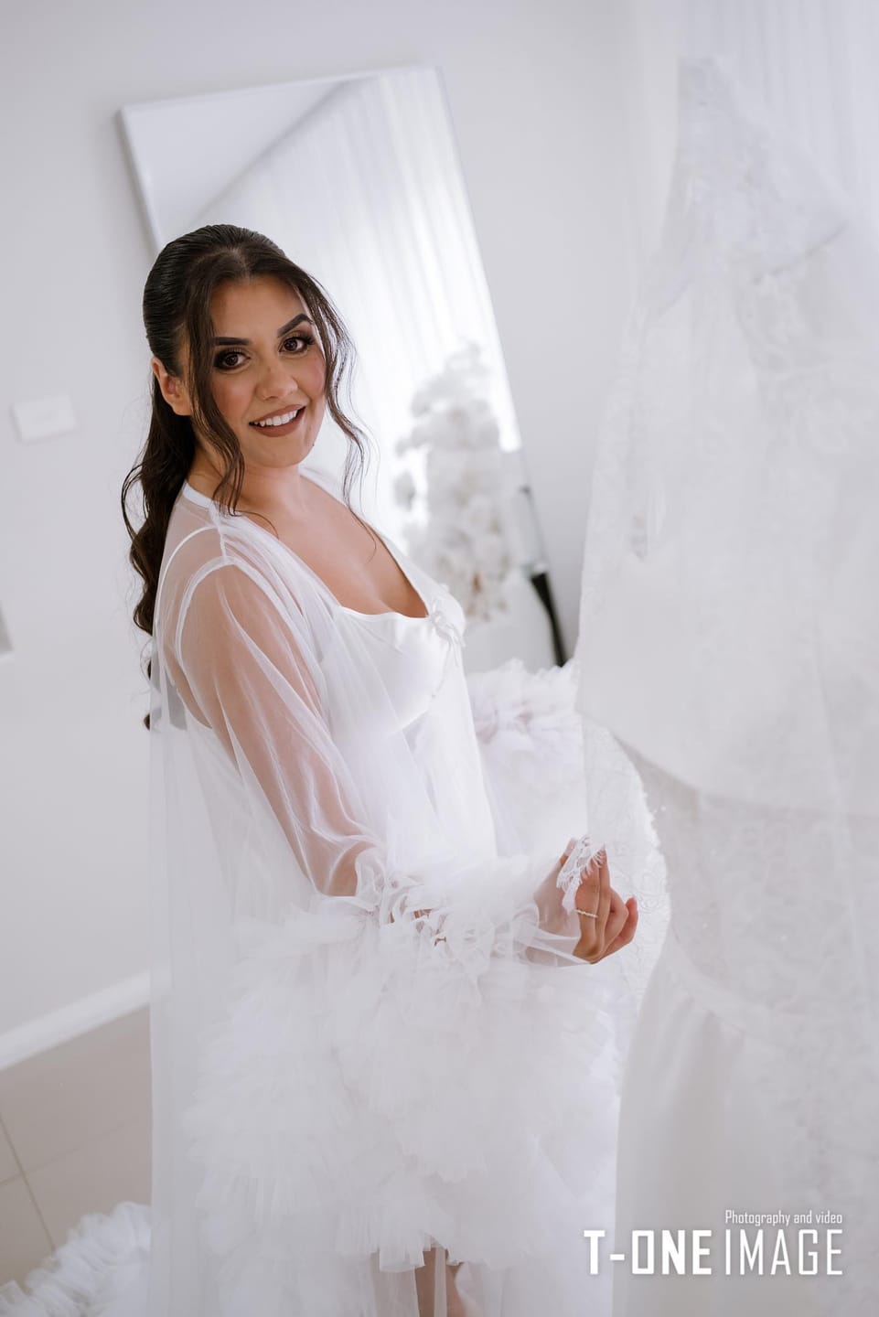 Customer photo review of LAYLA BRIDAL ROBE