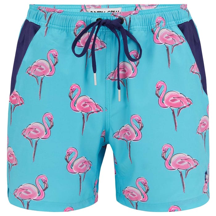 Customer photo review of Flamingos - Men's Swim Shorts