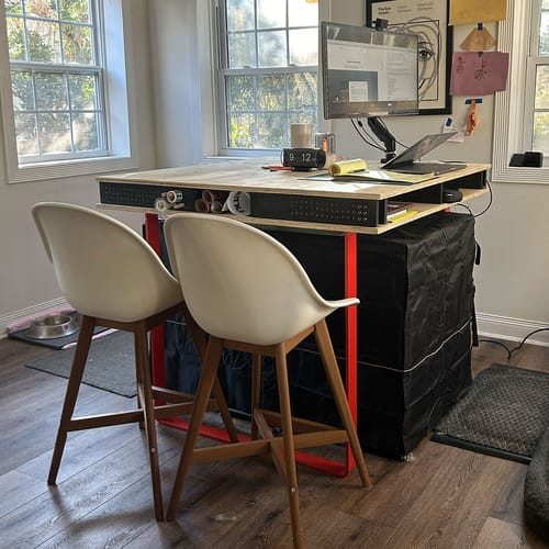 Customer photo review of U Shape Table & Bench Leg | Super Duty - 0.5 | Powder Coated