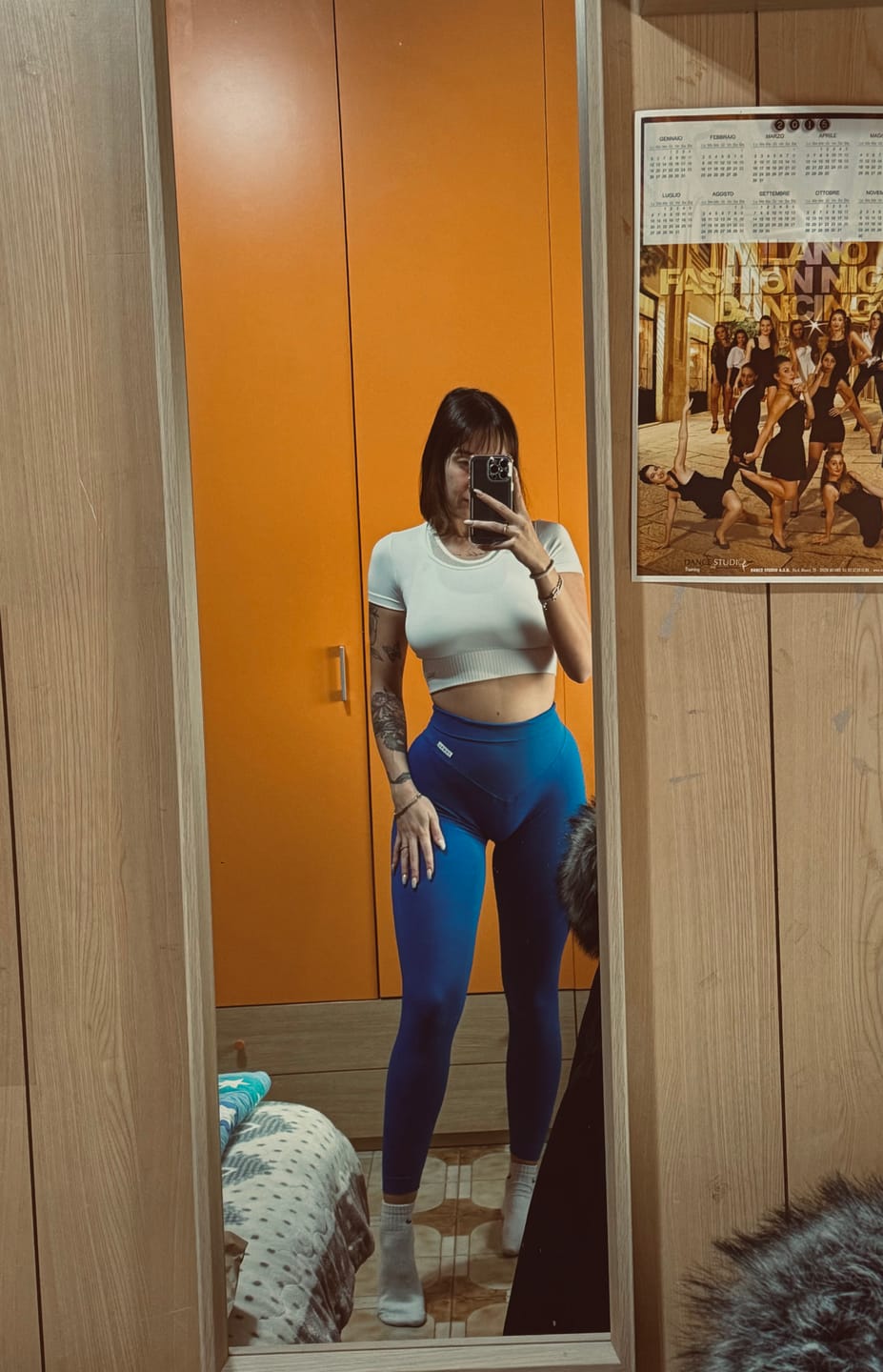 Customer photo review of Leggings Push up Gym Fashion Blu Accidia