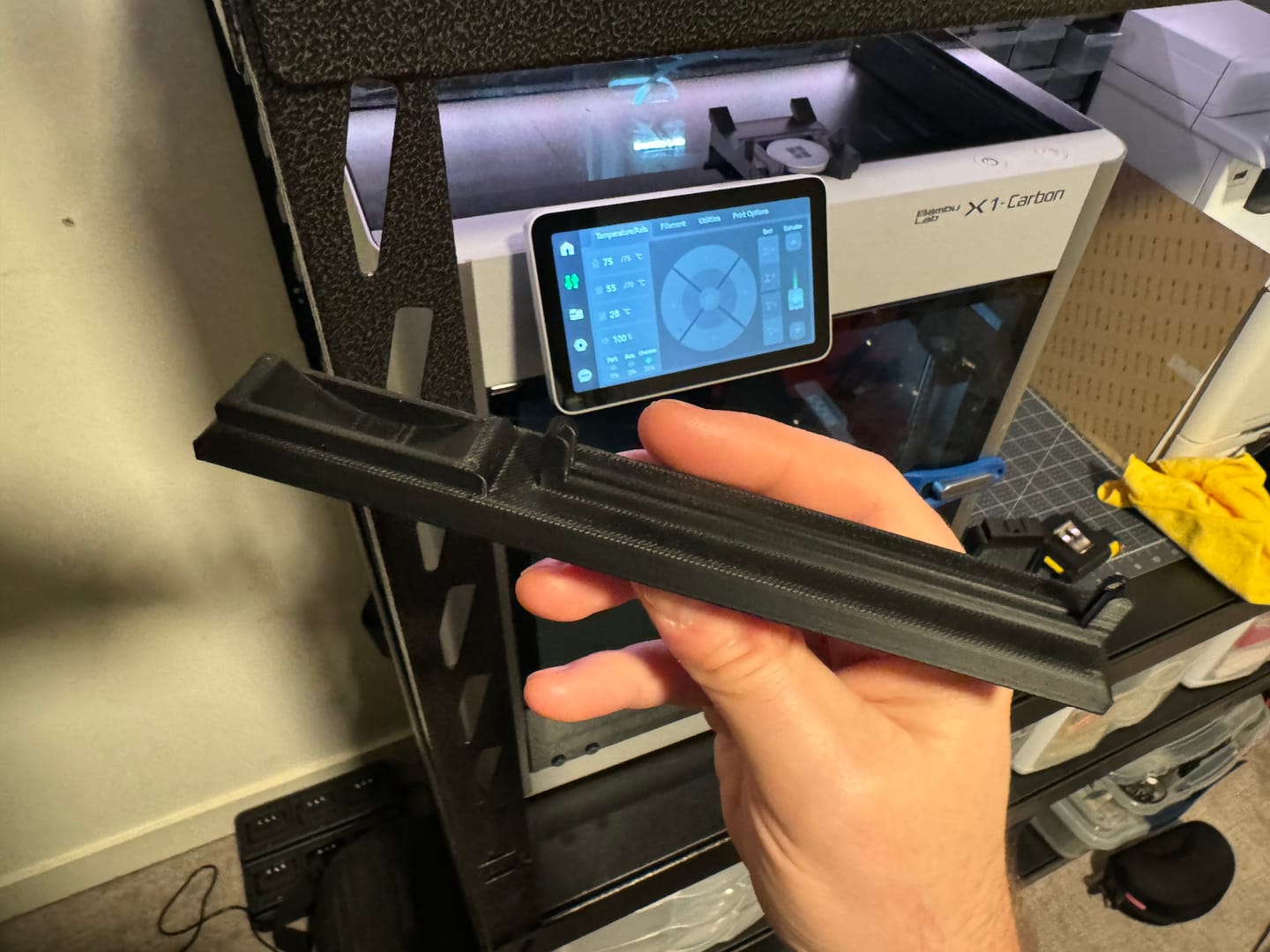 Customer photo review of Matte Black PETG Filament 1.75mm 1kg