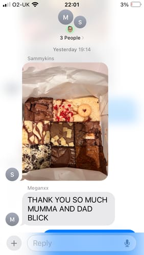 Customer photo review of Brownie & Blondie Mixed Box
