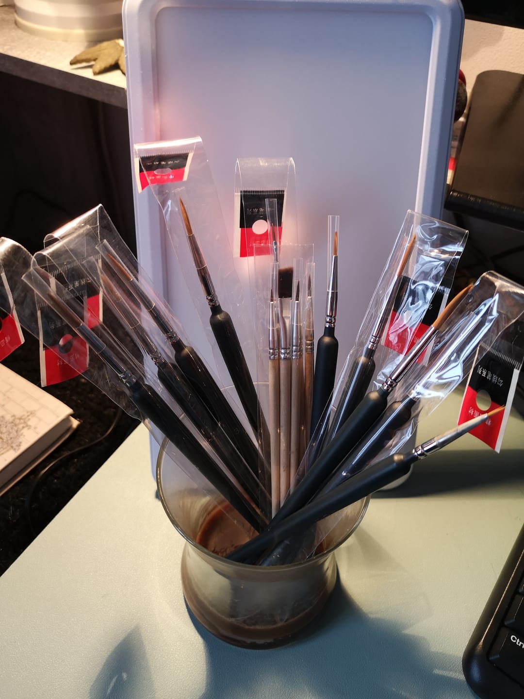 Customer photo review of Professional Detail Brushes (Set Of 9)
