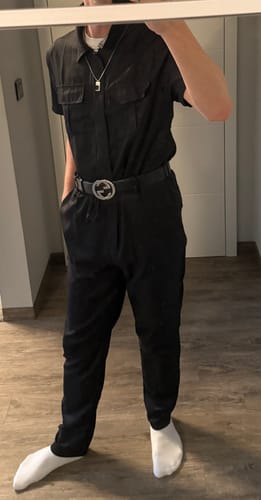 Customer photo review of Belted Uniform Overalls