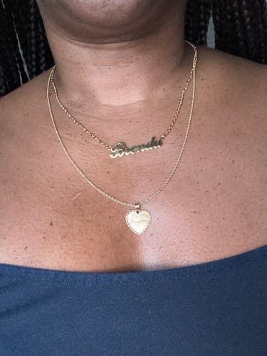 Customer photo review of Personalized Name Necklace