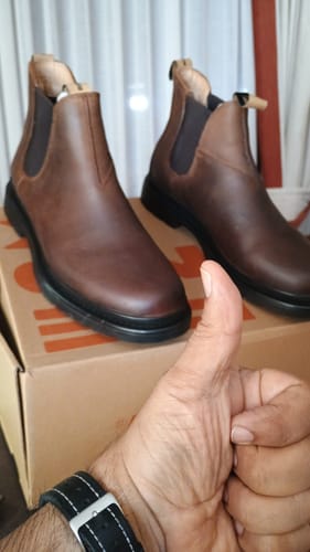 Customer photo review of Botín Original 2.0 Café Rústico Hombre