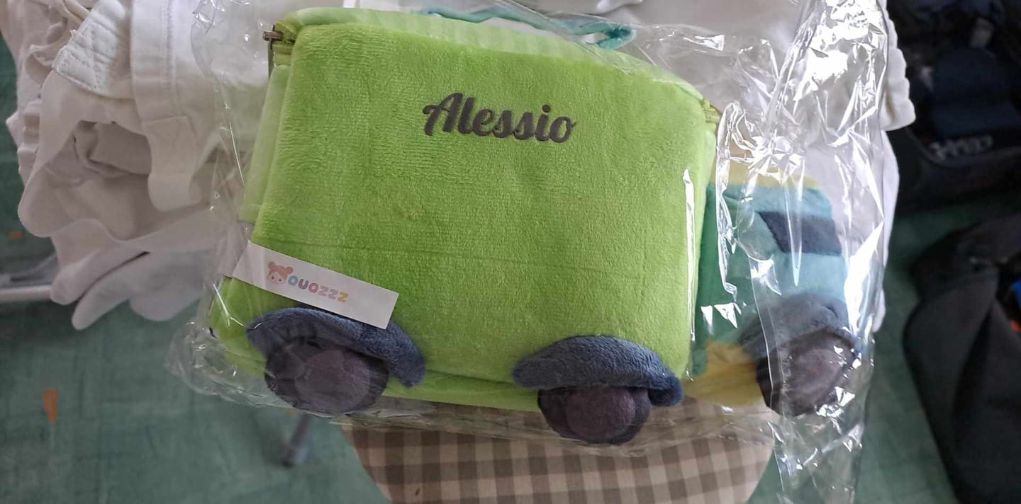 Customer photo review of Personnalisée Premier Ensemble de Jouet Sonore en Peluche de Voitures pour Bébé