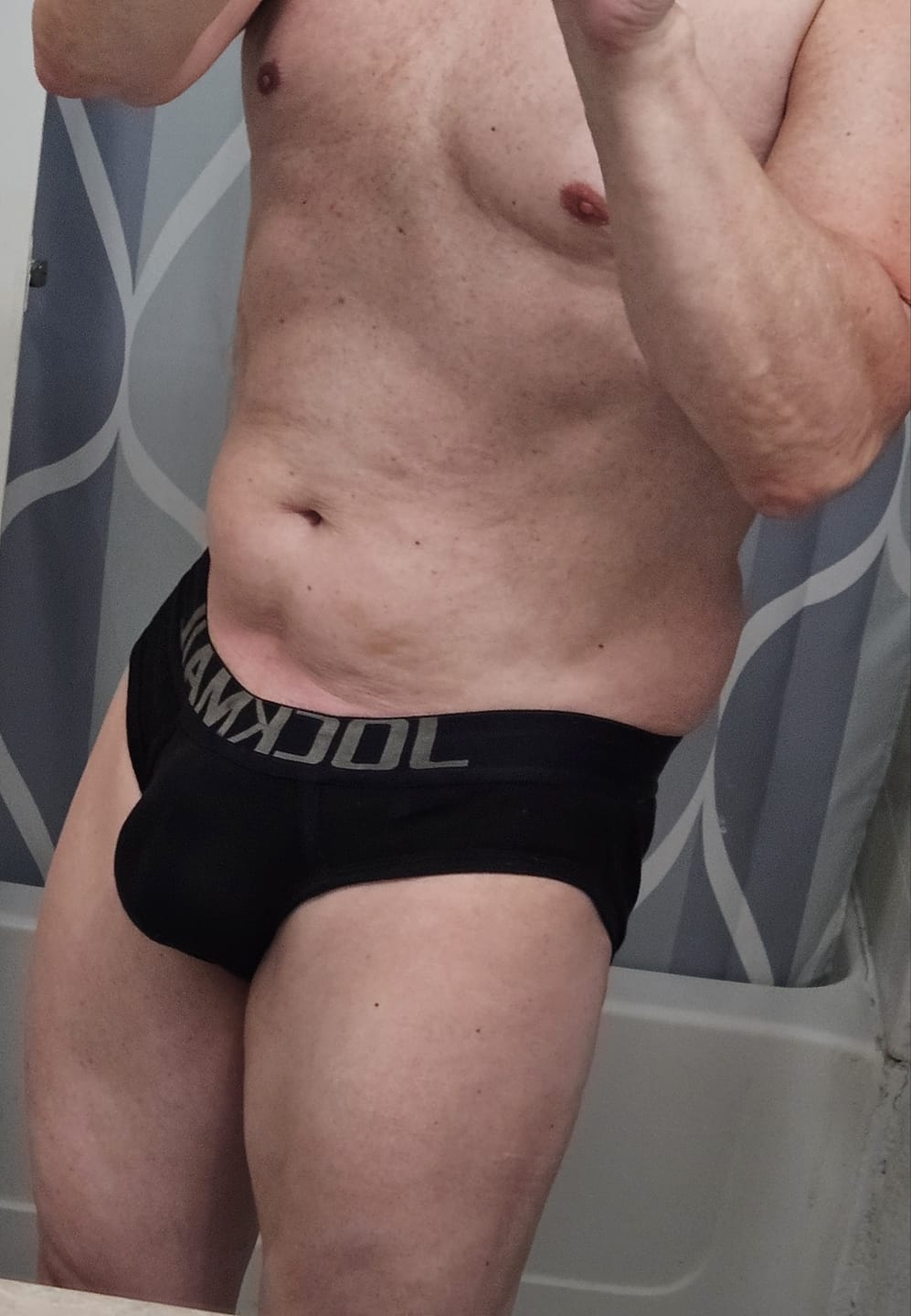 Customer photo review of 2 Pack Men's Sexy Cotton Support Contour Pouch Briefs