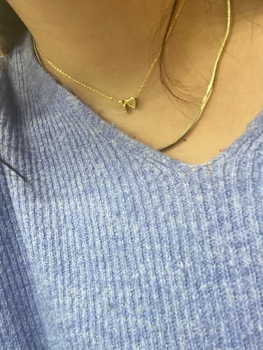 Customer photo review of Herz Buchstabenkette