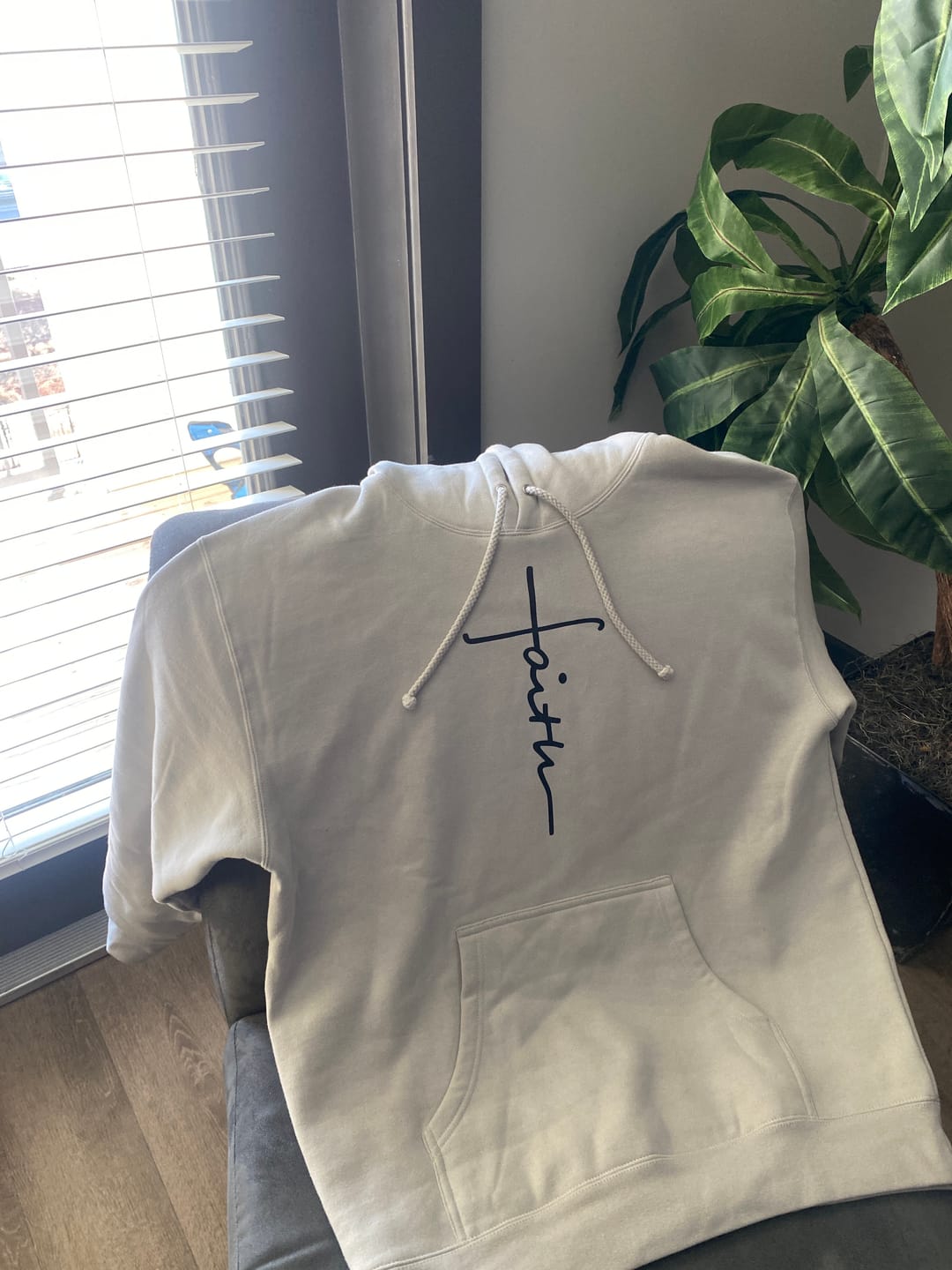 Customer photo review of Faith Cross Hoodie