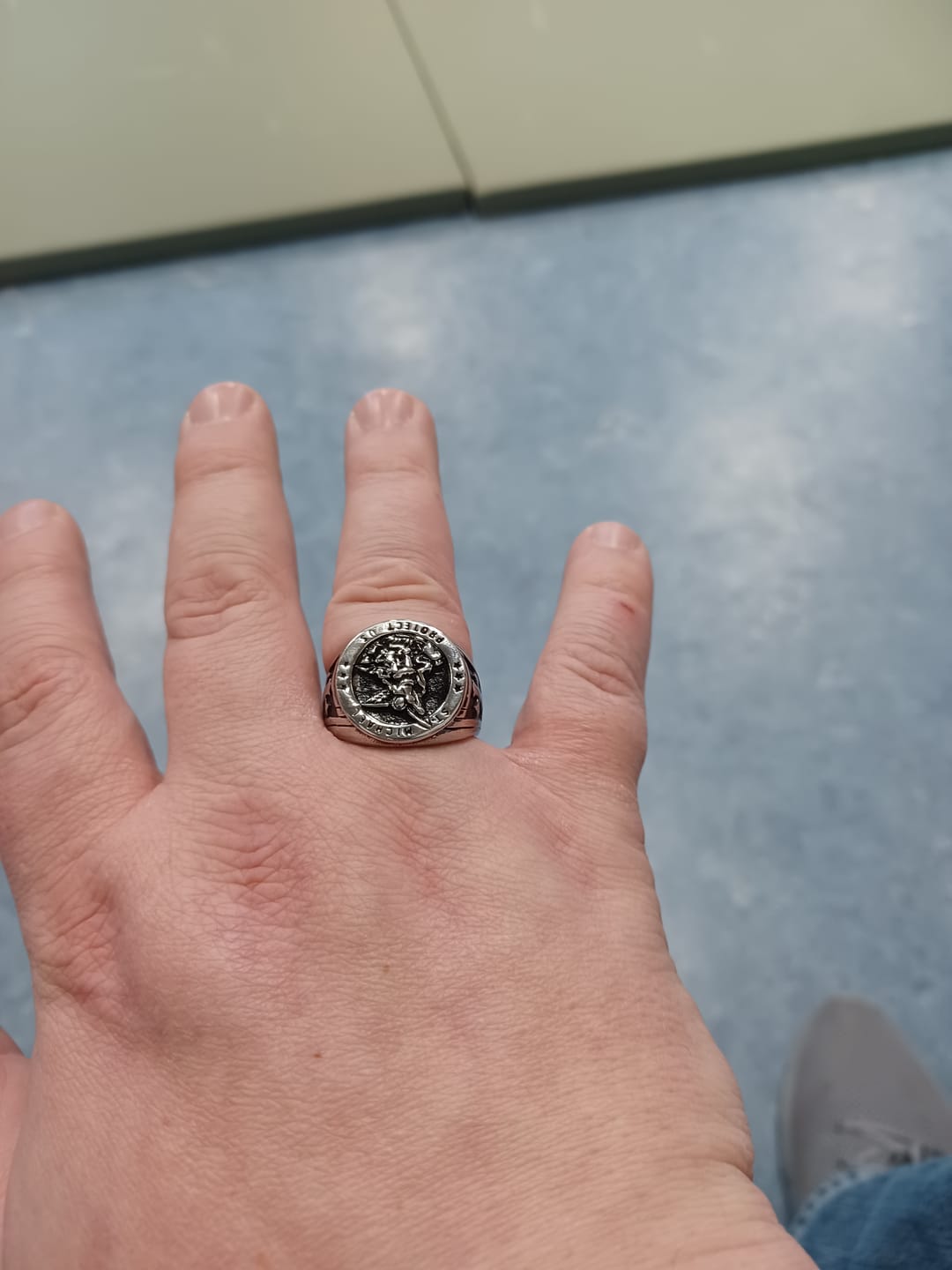 Customer photo review of ST. MICHAELS. - SILVER