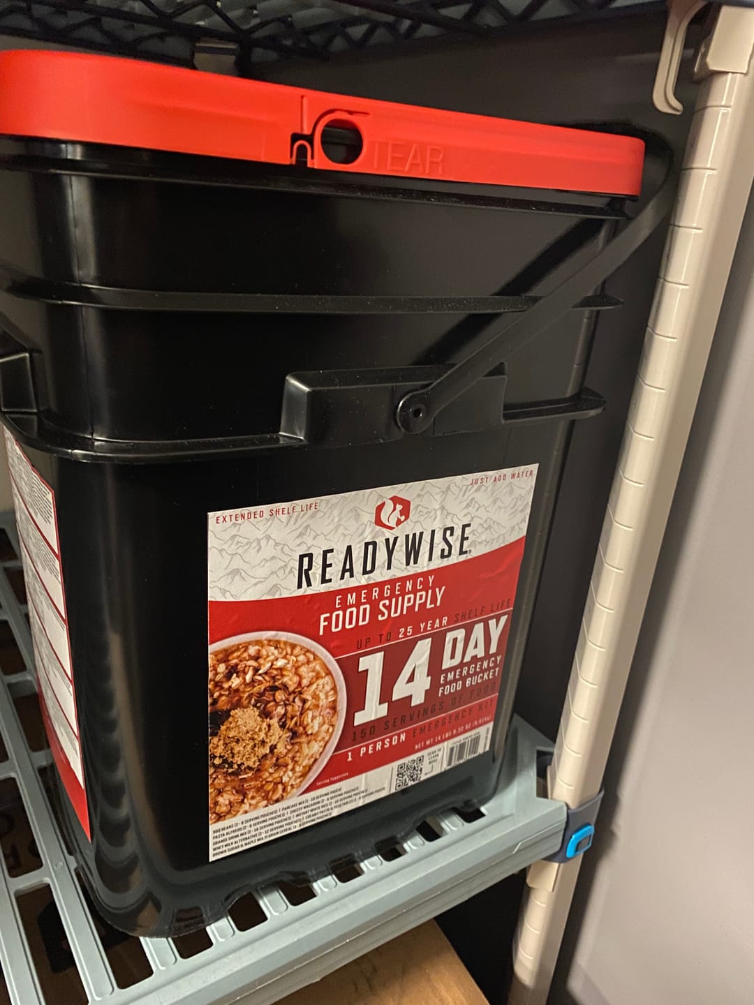 Customer photo review of 14 Day Emergency Food Bucket