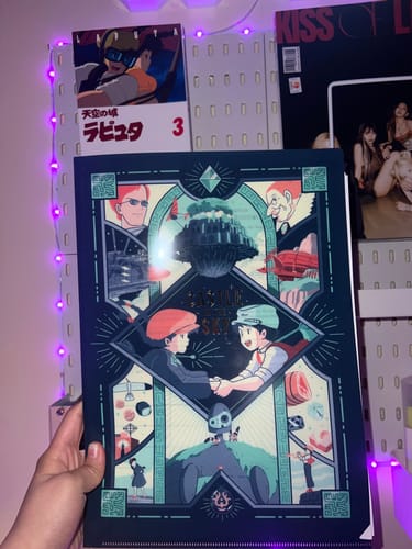 Customer photo review of Movic Retro Frame Clear Folder - Castle In The Sky