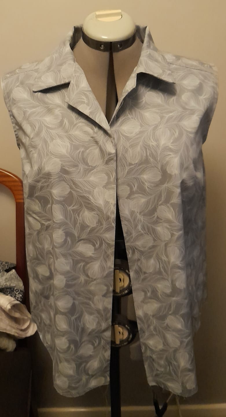 Customer photo review of Delicate Fern Rose & Hubble Cotton Poplin Fabric