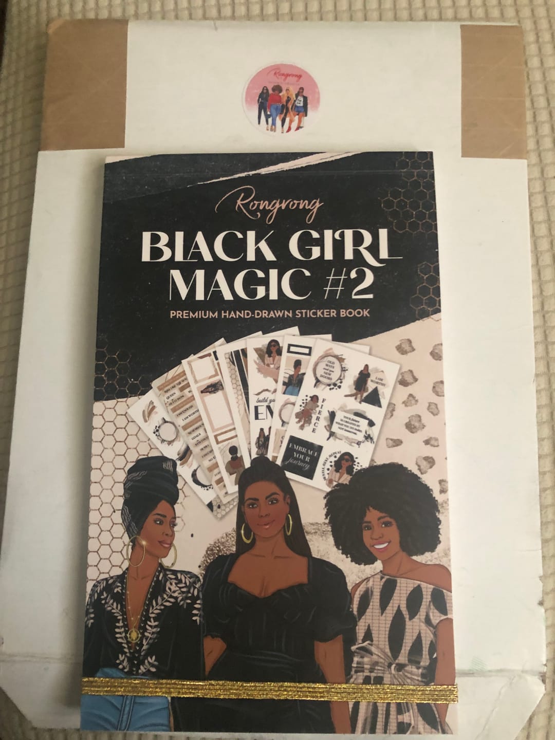 Customer photo review of Black Girl Magic Sticker Book #2