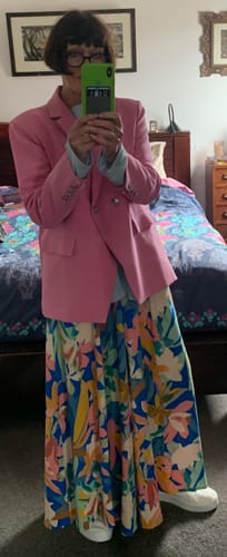 Customer photo review of Lauren Double Breasted Blazer - Orchid