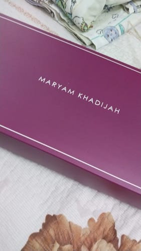 Customer photo review of Sarung Umma Plain Violet Cream