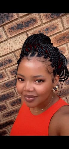 Customer photo review of Paloma Cross Necklace