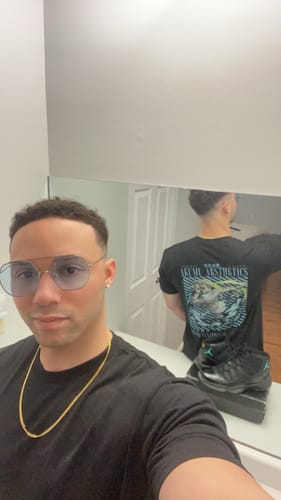 Customer photo review of Jujutsu Kaisen 'Nanami' Heavyweight T-Shirt