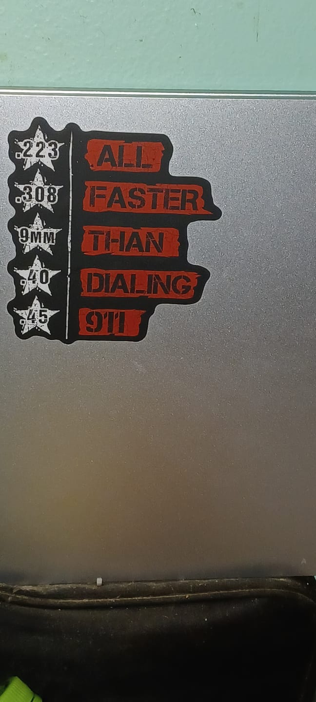 Customer photo review of All Faster than 911 Decal