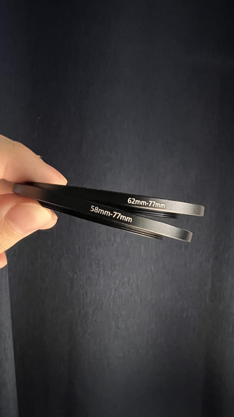 Customer photo review of Lens-Filter Adapter Rings