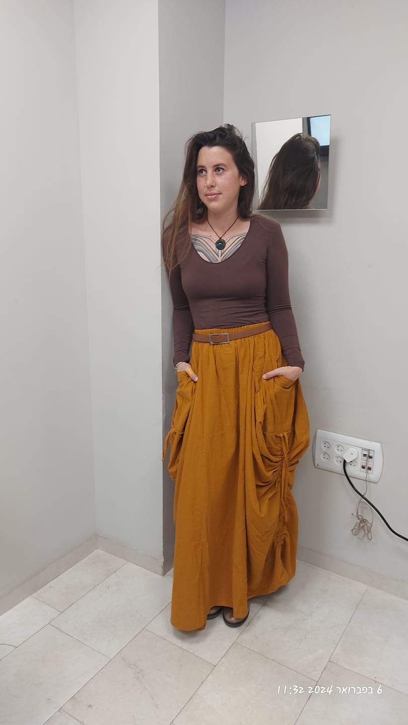 Customer photo review of Maxi Skirt Alaina Copper