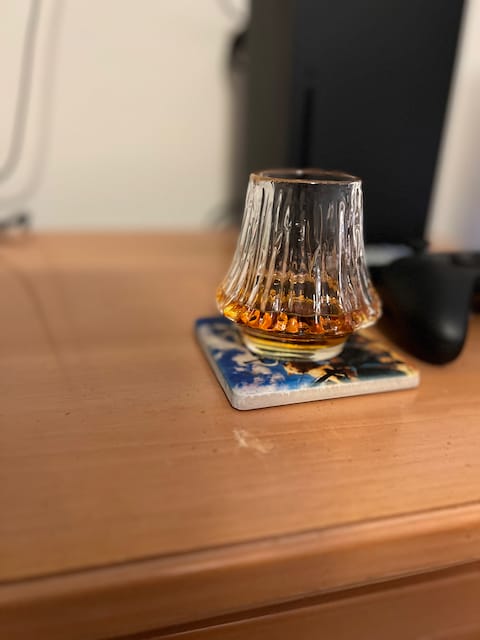 Customer photo review of Fuji - Handmade Japanese Whiskey Glass