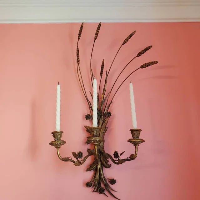 Customer photo review of Large Spiral Taper Candles - White Beeswax
