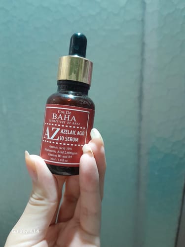 Customer photo review of Azelaic Acid 10% Facial Serum with Niacinamide 30ml