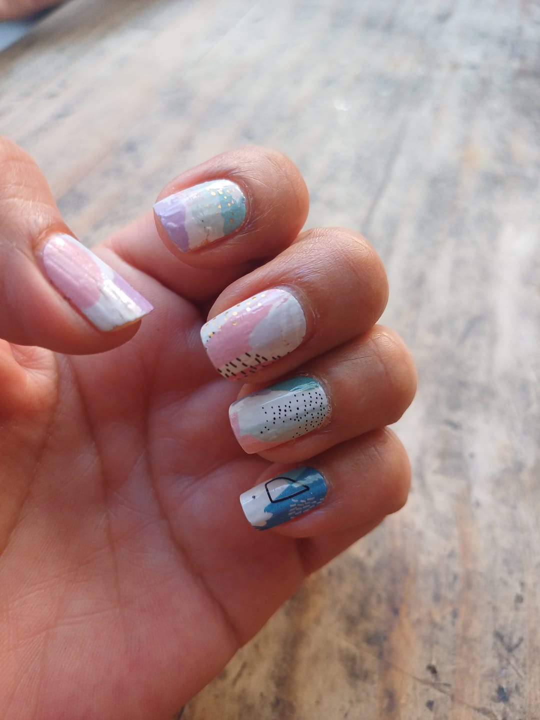 Customer photo review of Tropical Nail | Stickers de Esmalte