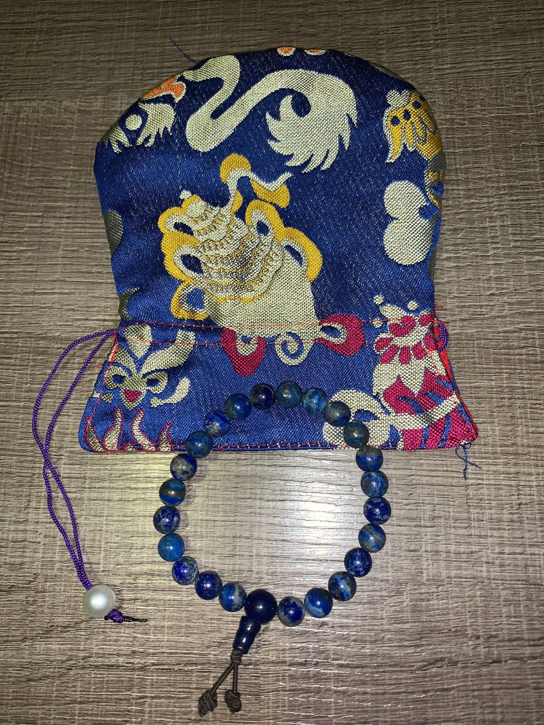 Customer photo review of Bracelet Lapis Lazuli +🎁