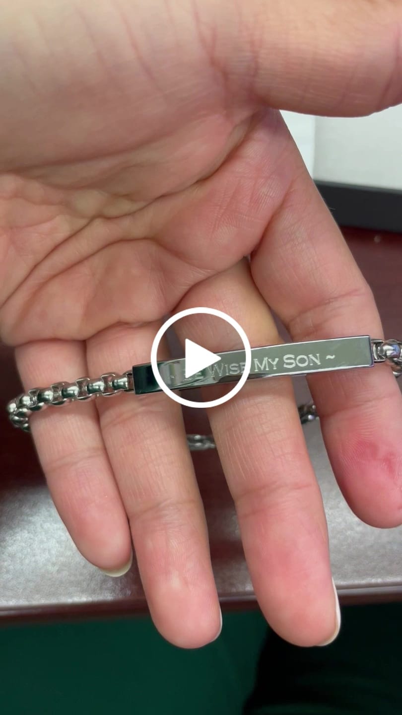 Customer video review of 5mm Round Box ID Bracelet