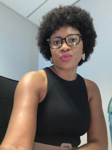 Customer photo review of Brazilian Curly Afro full Cap 8"