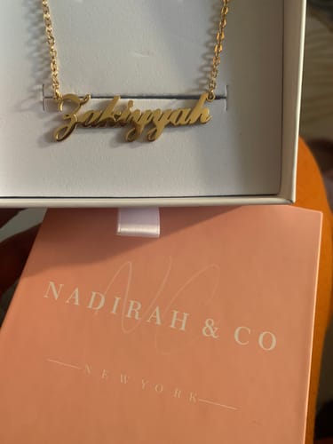Customer photo review of Personalized Name Necklace