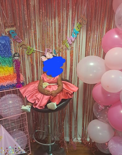 Customer photo review of Girl Christmas Dress First Communion Dress Baby Girl Birthday Party Dress Toddler Sleeveless Ball Gowns Princess Dress