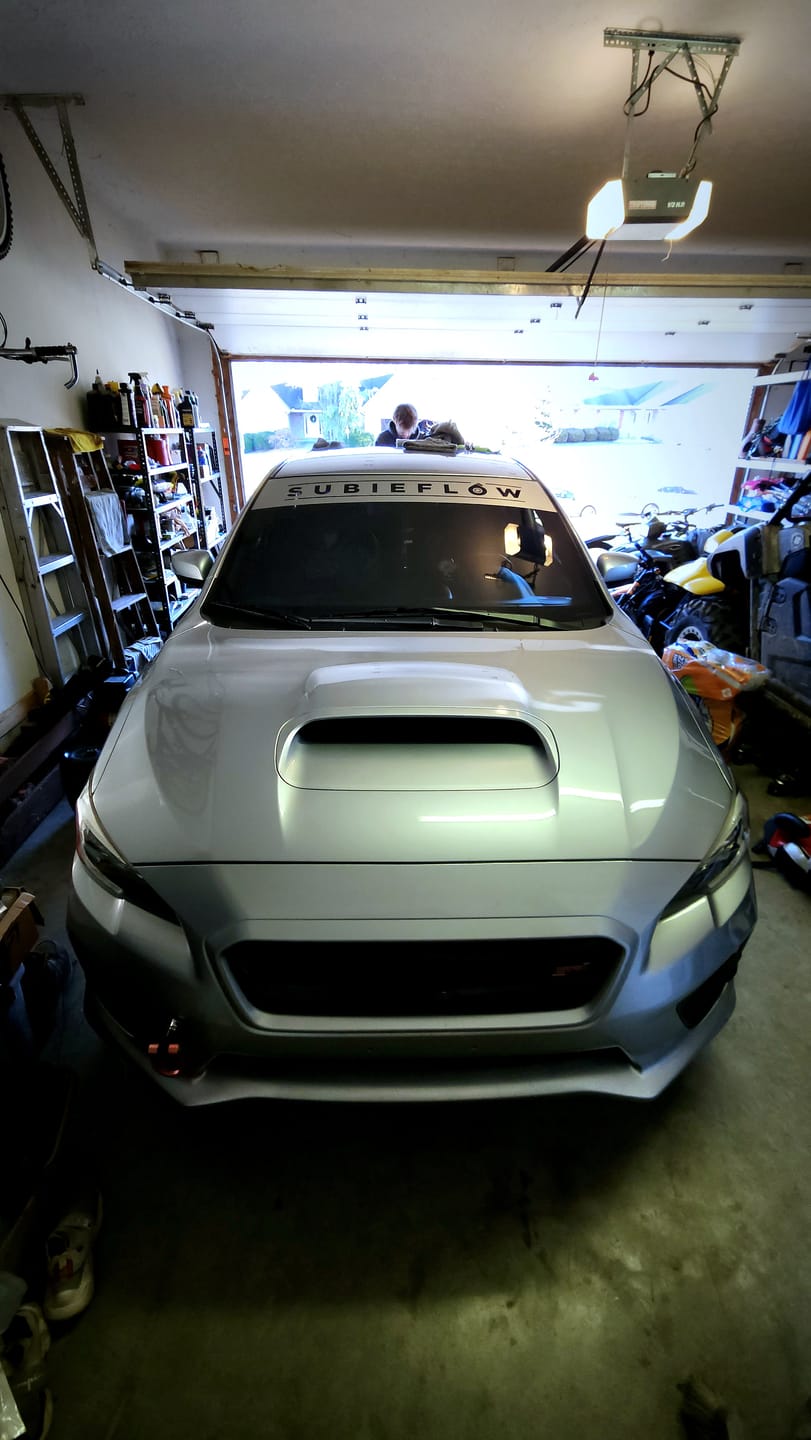 Customer photo review of Reverse Cut Windshield Banners