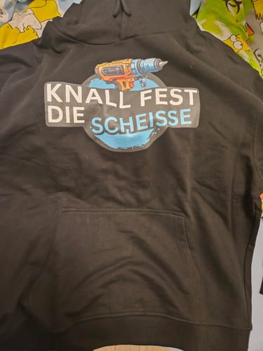 Customer photo review of Knall fest - Premium Hoodie