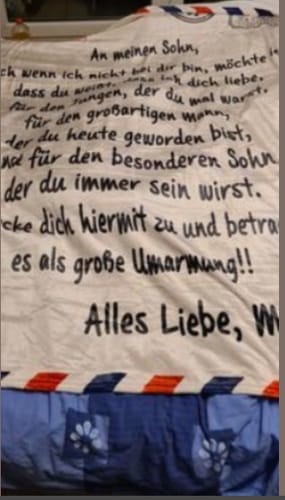 Customer photo review of Mutter - Für Meine Tochter / Für Meinen Sohn - Premium Decke™