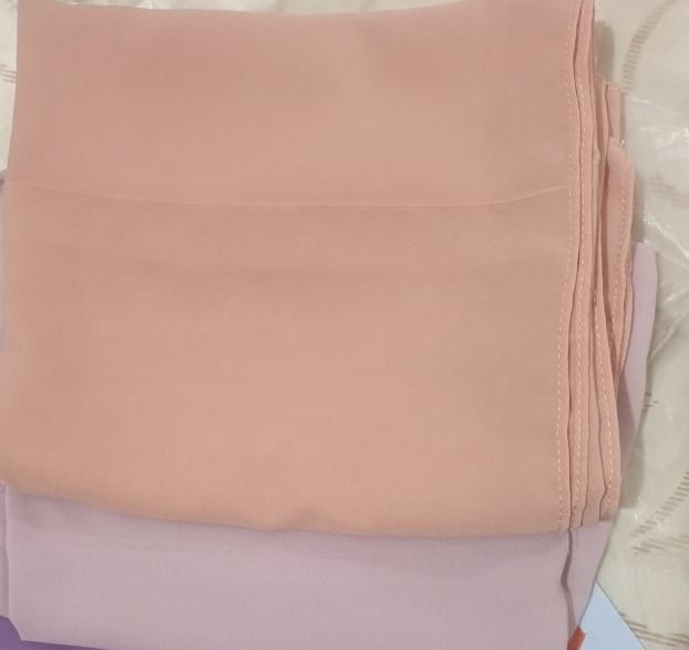 Customer photo review of Georgette Hijab Bundle Of 10